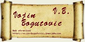 Vojin Bogutović vizit kartica